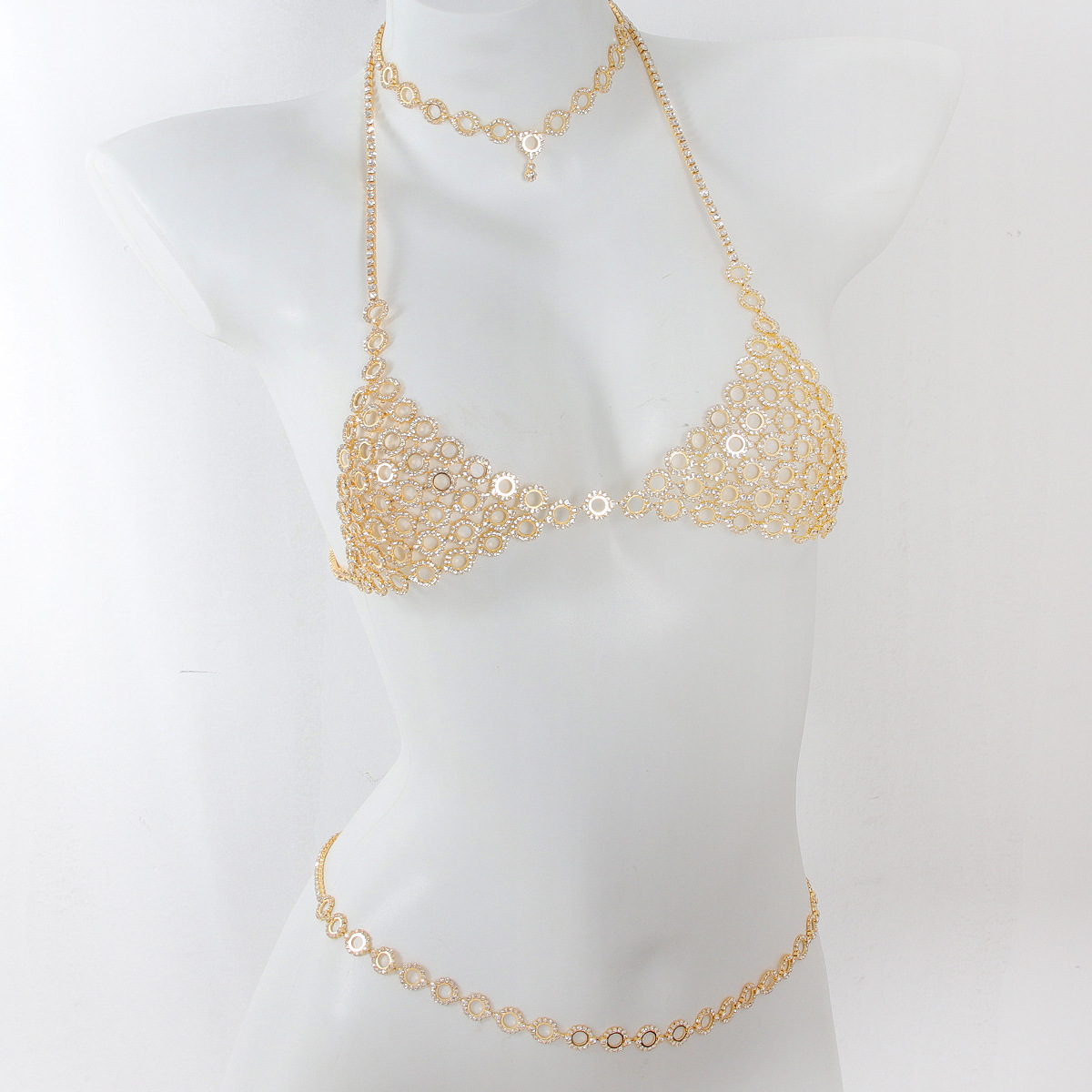 Body Jewelry Retainers - Collar de cadena de cintura de
