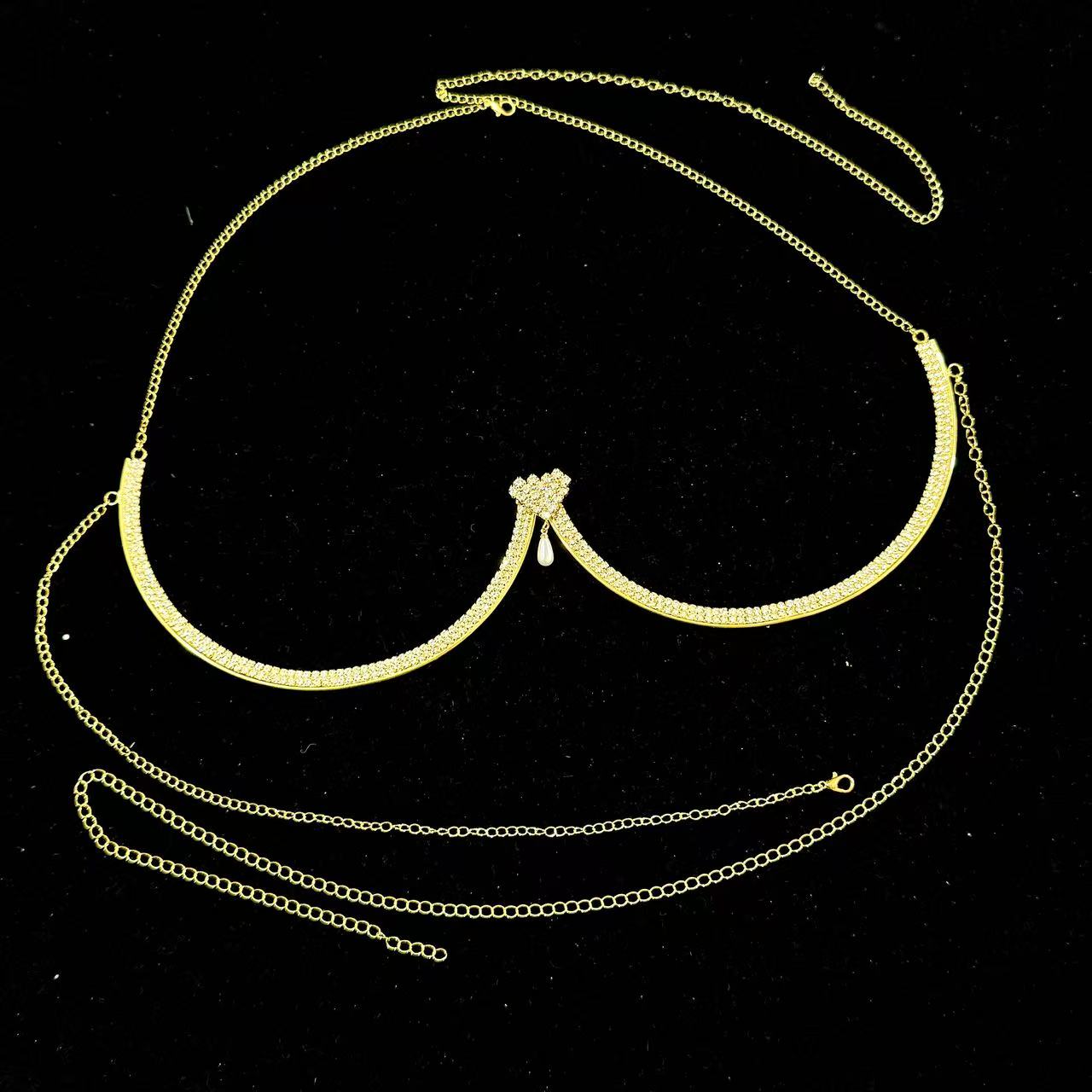 Collar con colgante de perlas  - Body Jewelry Necklace reseña y precio