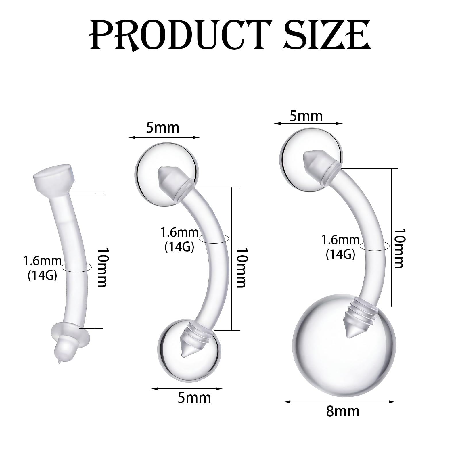 Anillos de botón de vientre de - Body Jewelry Retainers reseña y precio