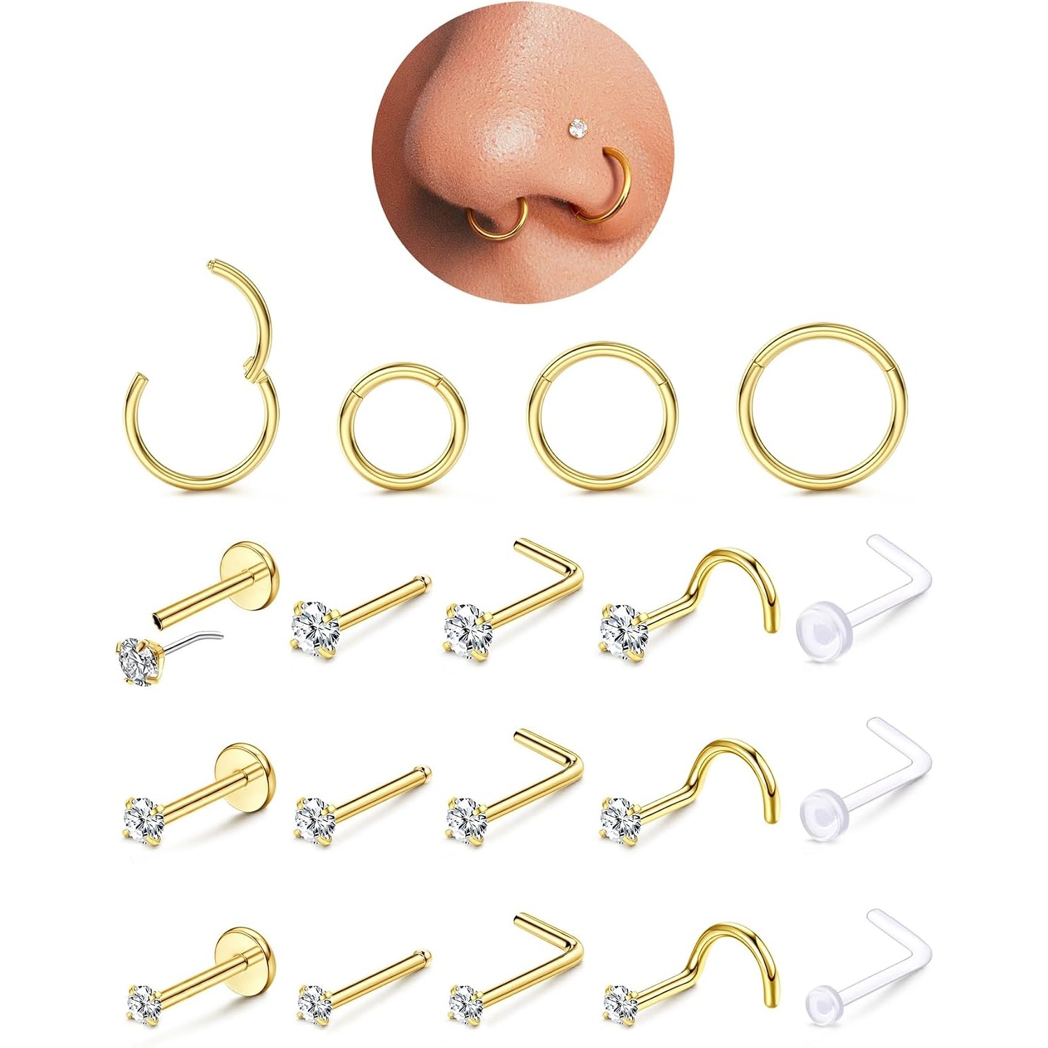 Drperfect - Anillos de Nariz C - Body Jewelry For You reseña y precio