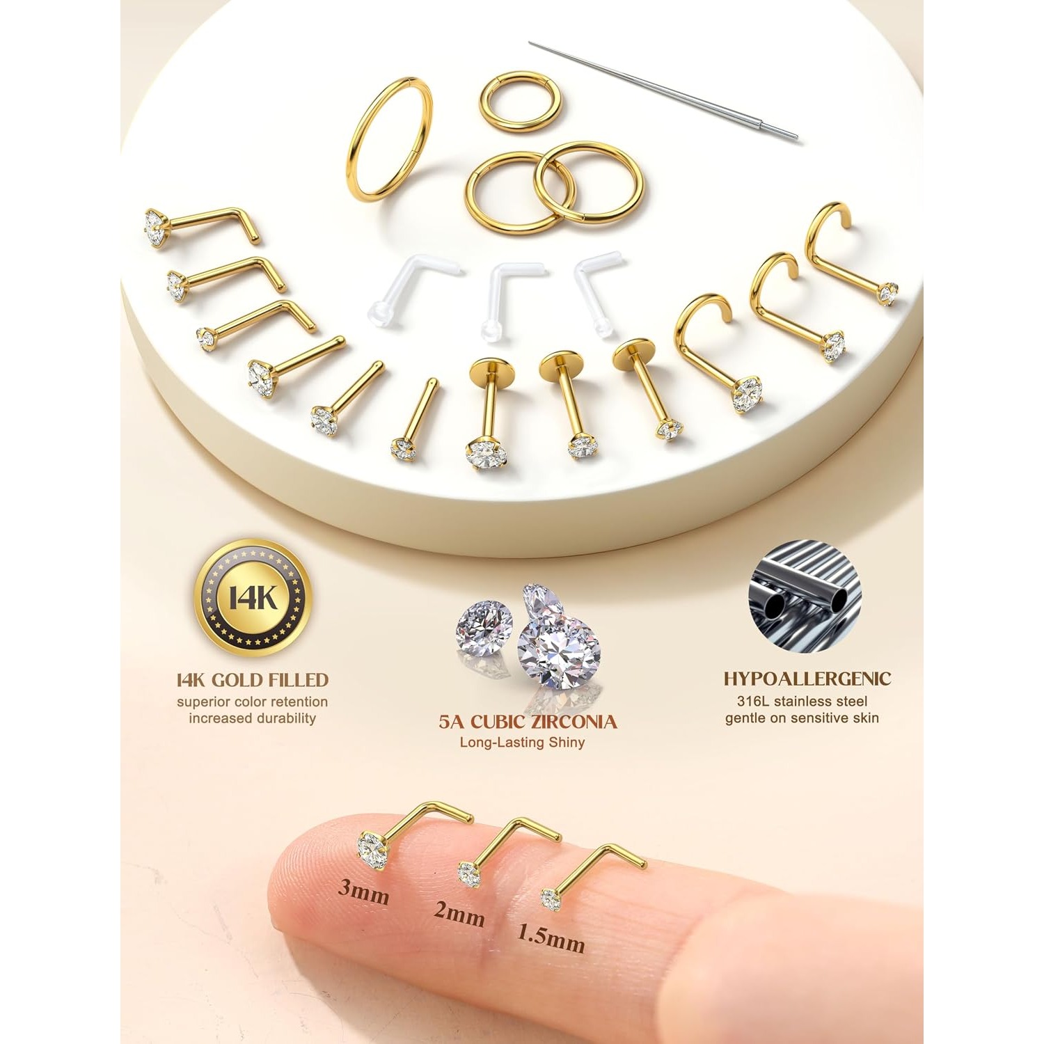 Drperfect - Anillos de Nariz C - Body Jewelry For You reseña y precio