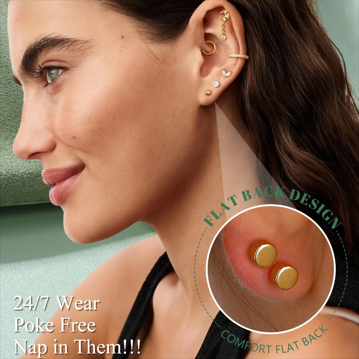 Pendientes de cartílago de cal - Body Jewelry Surgical Steel reseña y precio