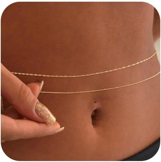 Cadena de cuentas de cintura a - Body Jewelry For You reseña y precio